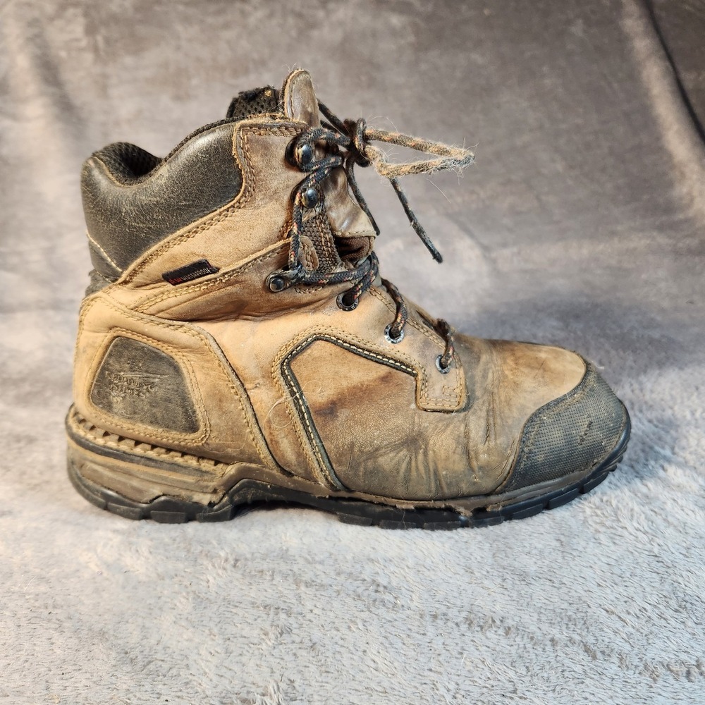 Red Wing Boots Mens 9.5 Brown Leather Flexforce‎ 6" EH Work FOR REPAIR ONLY